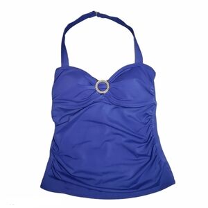 LANDS END Tankini Swim Top Size 4